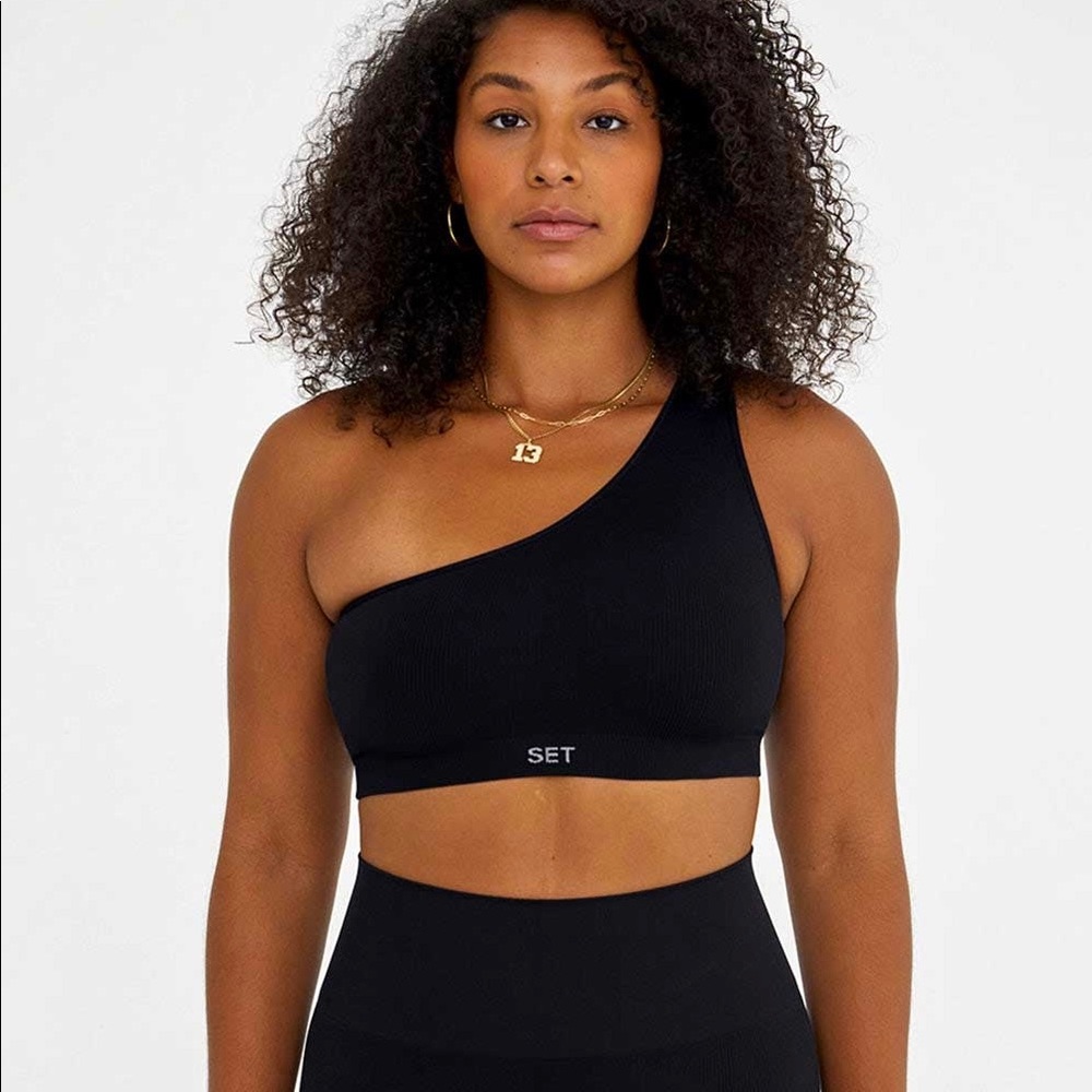 Set Active Ribbed One Shoulder